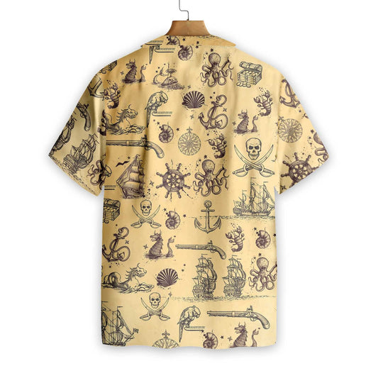 Nice Map Of The King Pirate Hawaiian Shirt,Hawaiian Shirt Gift, Christmas Gift