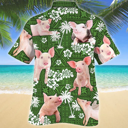 Muc Bándearg gleoite Treibhe Glas le Patrún Hibiscus Léine Haváís, Bronntanas Léine Haváís, Bronntanas Nollag