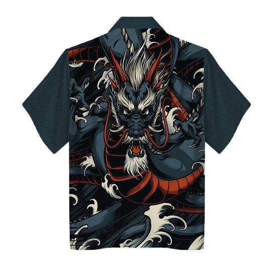 Mystical Dragon Theme Pretty Ornamental Hawaiian Shirt,Hawaiian Shirt Gift, Christmas Gift