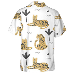 Wild African Leopard Cute Baby Background Hawaiian Shirt, Hawaiian Shirt Gift, Christmas Gift