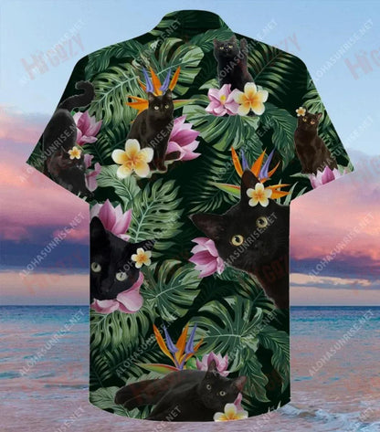 Powered By Cats And Hawaiian Shirt Summer Short Sleeve Best Hawaiian Shirts Hawaiian Shirt Pattern, Hawaiian Shirt Gift, Christmas Gift
