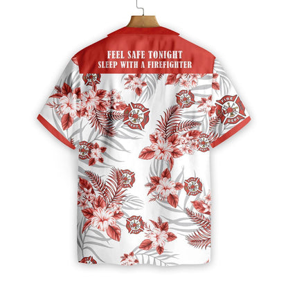 I Am A Firefighter Red Pattern Hawaiian Shirt, Hawaiian For Gift