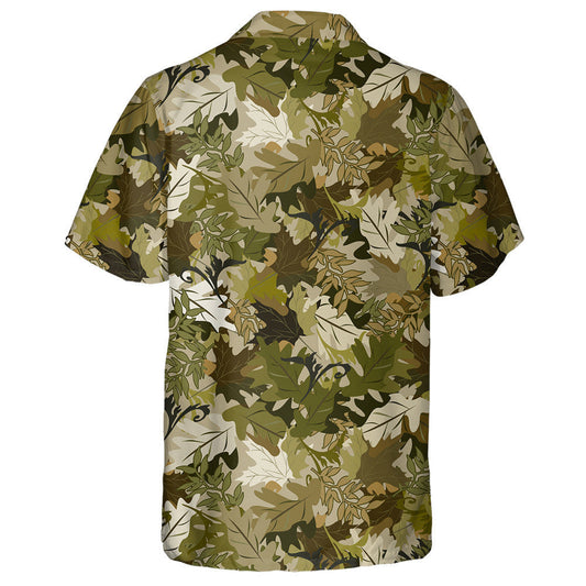 Patrún Camo Duilleog Maple Seanré Tarraingthe de Láimh Léine Haváís, Bronntanas Léine Haváíais, Bronntanas Nollag