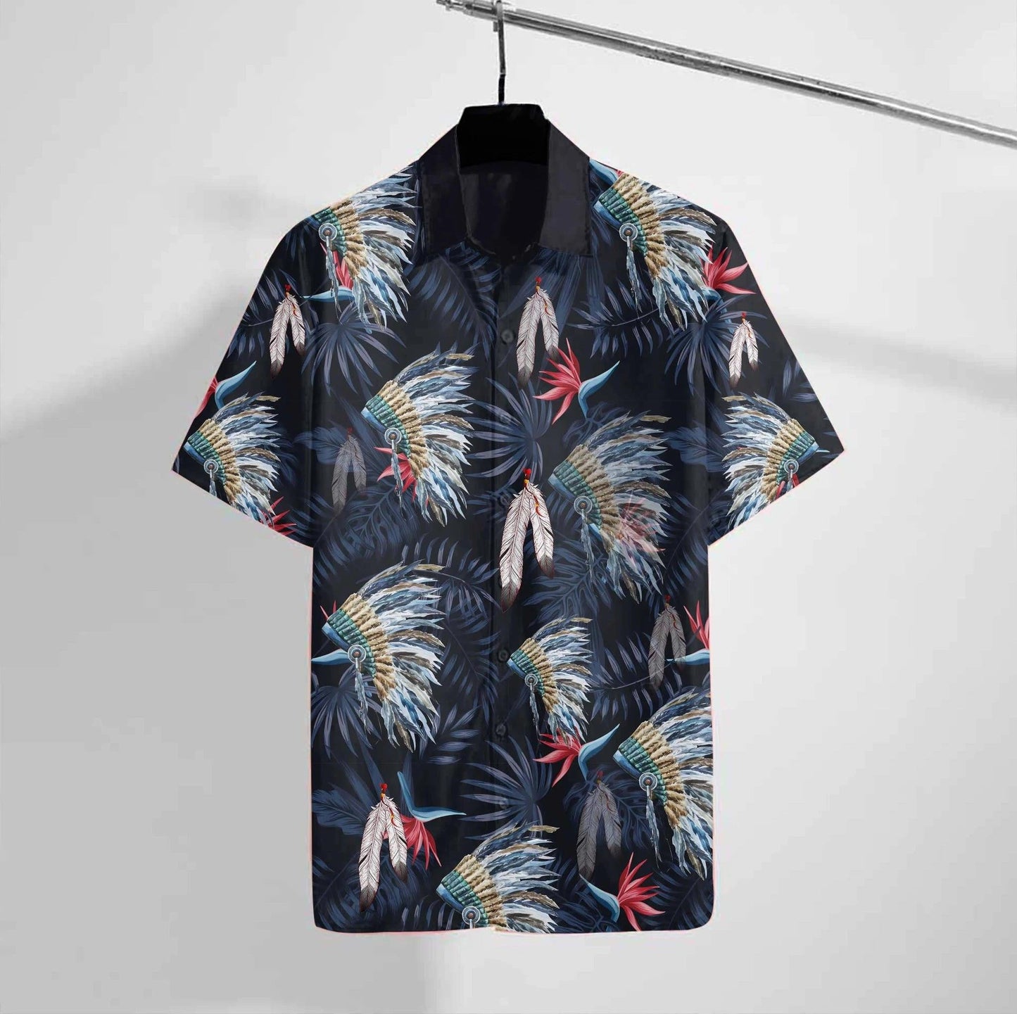 Native Tropical Leaf With Mexican Headband Hawaiian Shirt,Hawaiian Shirt Gift, Christmas Gift