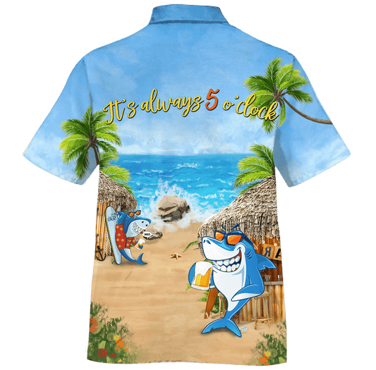 Barra Beoir Siorcanna Cartúin ar an Trá Dear Léine Haváís, Bronntanas Léine Haváíais, Bronntanas Nollag