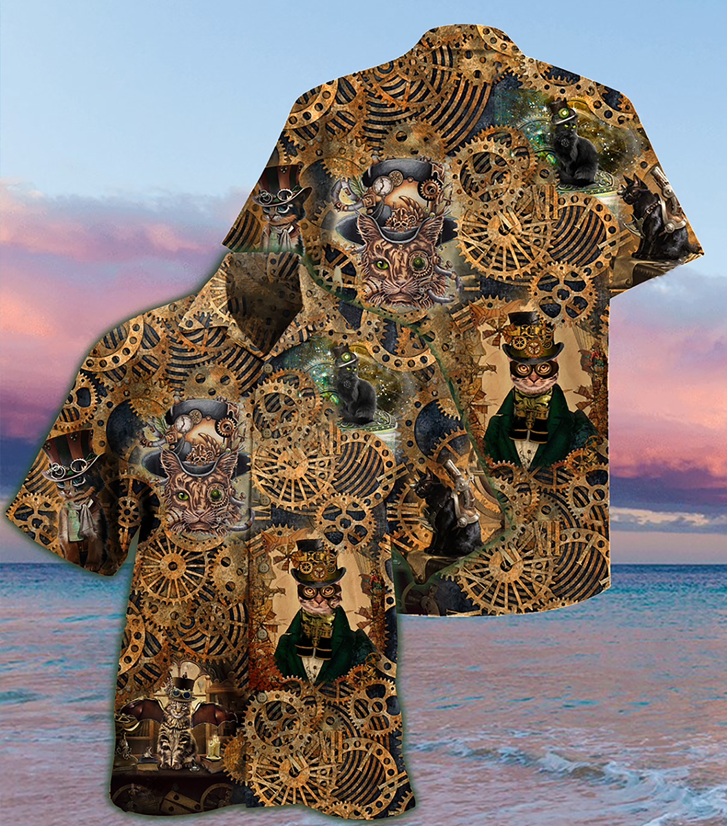 Cat Love Machine - Hawaiian Shirt_Hawaiian Shirt Gift, Christmas Gift