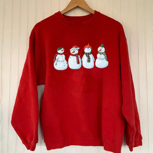 Snowman Christmas Sweatshirt, Christmas Shirt, Christmas Sweatshirt Cute, Christmas Winter Sweatshirt