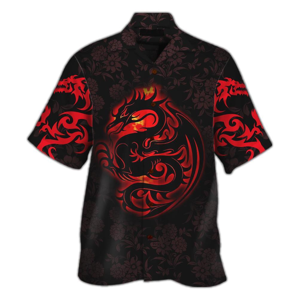 Dragon Tribal Tattoo Art Pattern Hawaiian Shirt,Hawaiian Shirt Gift, Christmas Gift