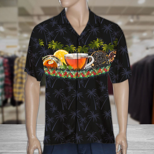 Léine Haváís Am Tae Clasaiceach Tráthnóna Déanach Patrún Crainn Pailme, Bronntanas Léine Haváís, Bronntanas Nollag