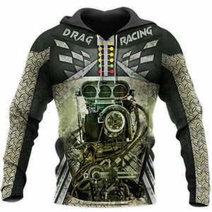 3D Drag Racing Tshirt Hoodie Apparel