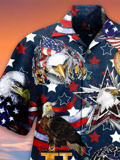 Flag Of American Nice Ornamental Hawaiian Shirt,Hawaiian Shirt Gift, Christmas Gift