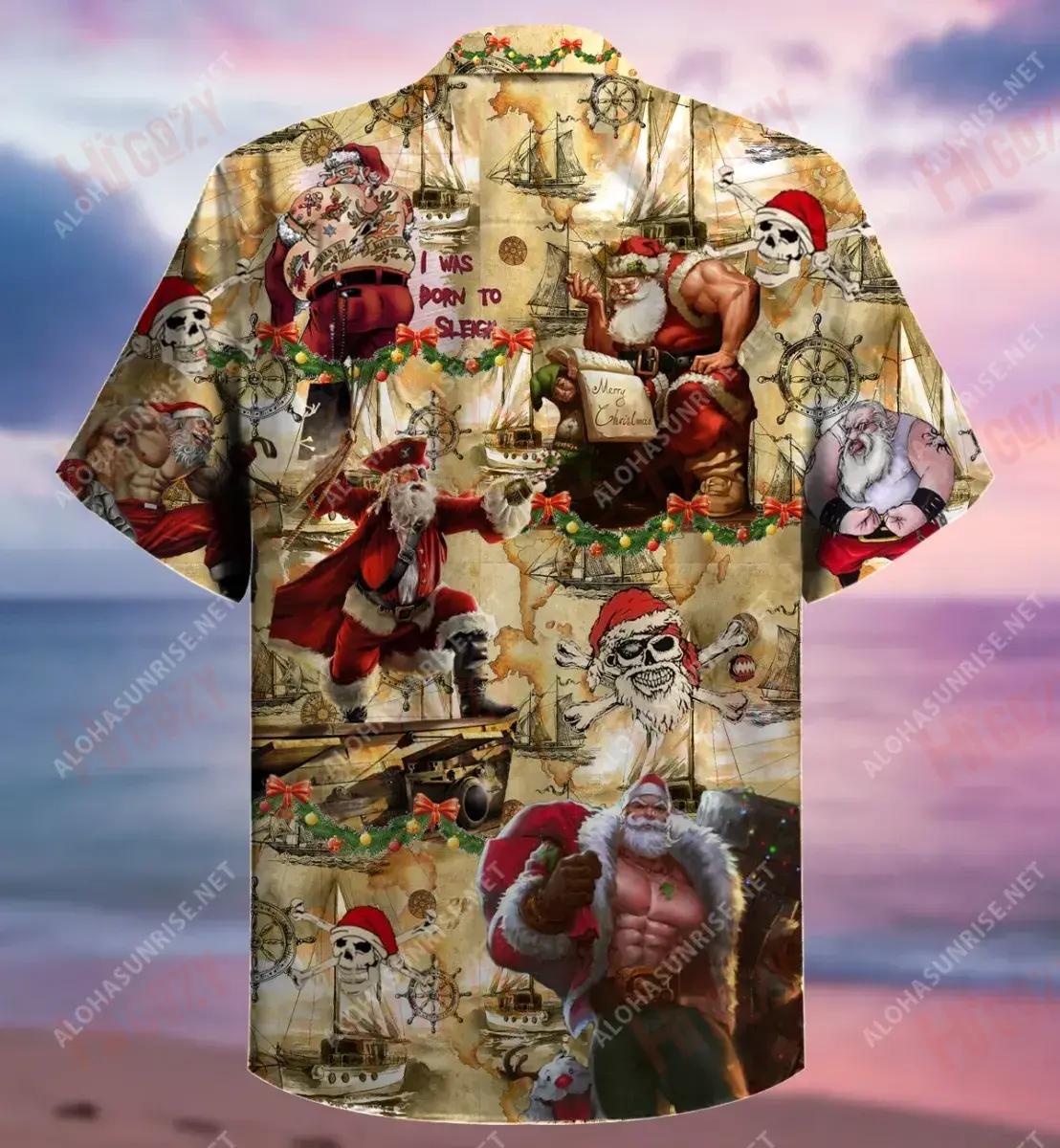 Pirate Daidí na Nollag Maaarghy Léine Gearr Haváís Caitheamh aimsire Gearr Muinchille Léinte Haváís is Fearr Léinte haváíais d'Fhir, Bronntanas Léine Haváís, Bronntanas Nollag