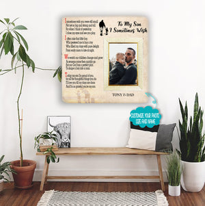 To my son i sometimes wish Picture Frames Gift For Family, dad mother's day, father's day