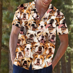 Abundant Bulldog At Home Design Hawaiian Shirt, Hawaiian For Gift