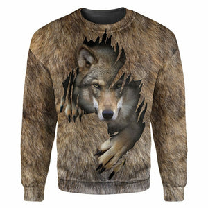 Wolf - 3D All Over Printed Shirt Tshirt Hoodie Apparel