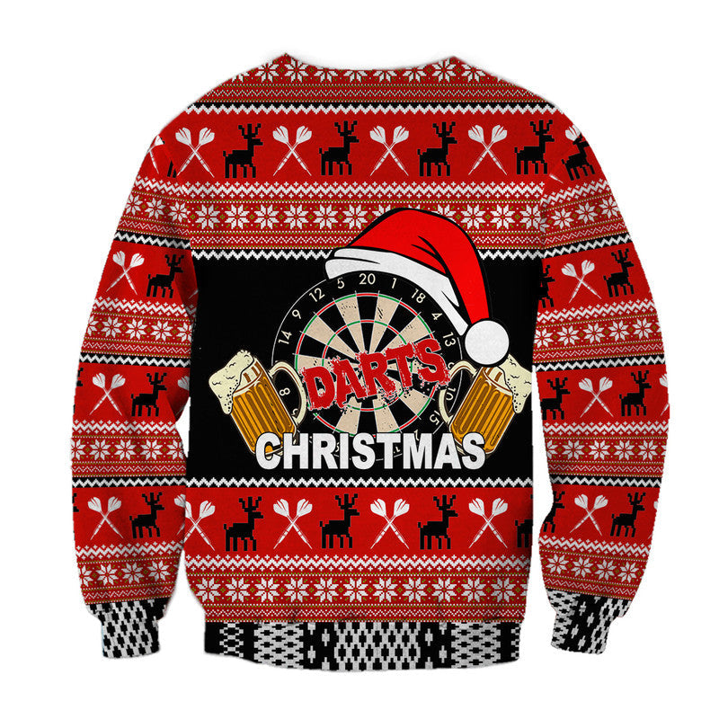 Darts And Beer For Christmas Sweatshirt Christmas Ugly Sweater, Christmas Gift, Gift Christmas 2024