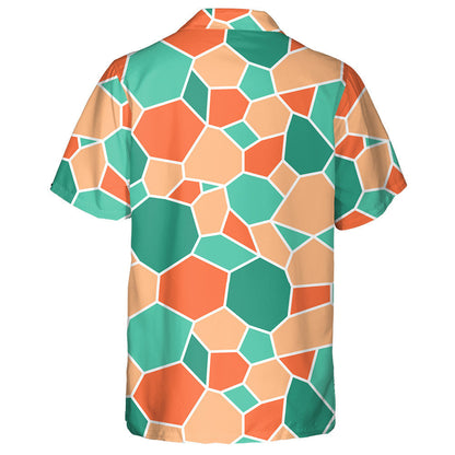 Hand Drawn Colorful Doodle Turtle Shell Hawaiian Shirt, Hawaiian Shirt Gift, Christmas Gift