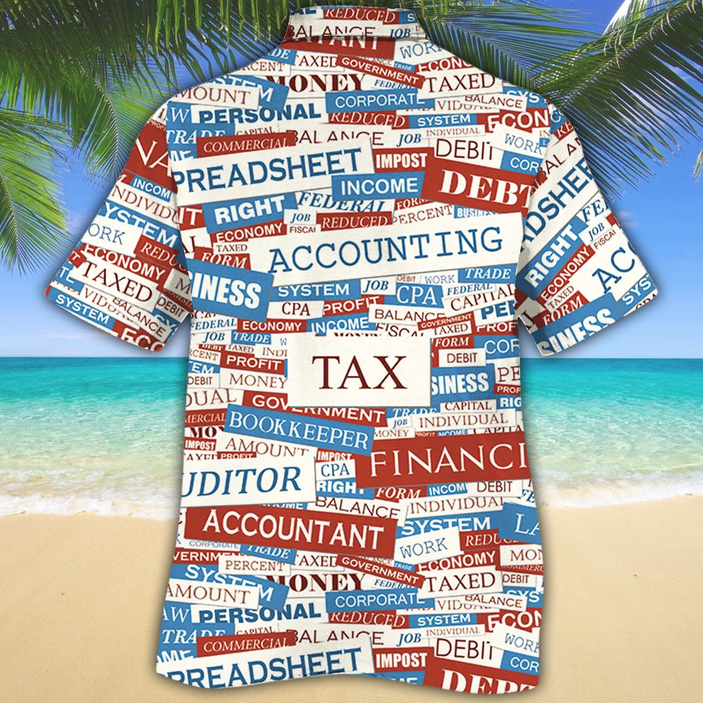 Accounting Text Gift Hawaiian Shirt, Hawaiian Shirt Gift, Christmas Gift