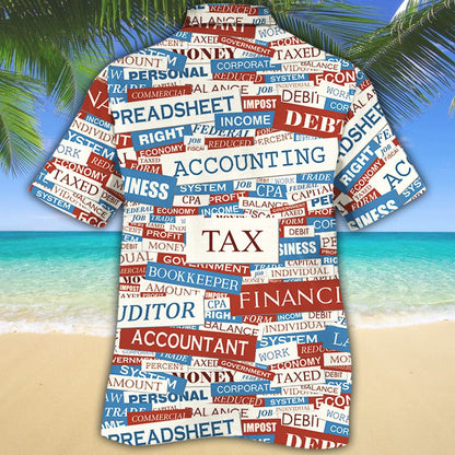 Accounting Text Gift Hawaiian Shirt, Hawaiian Shirt Gift, Christmas Gift