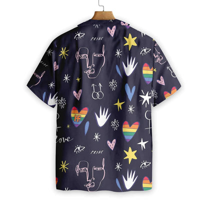 Love Is Love Happy LGBT Hawaiian Shirt, Hawaiian Shirt Gift, Christmas Gift