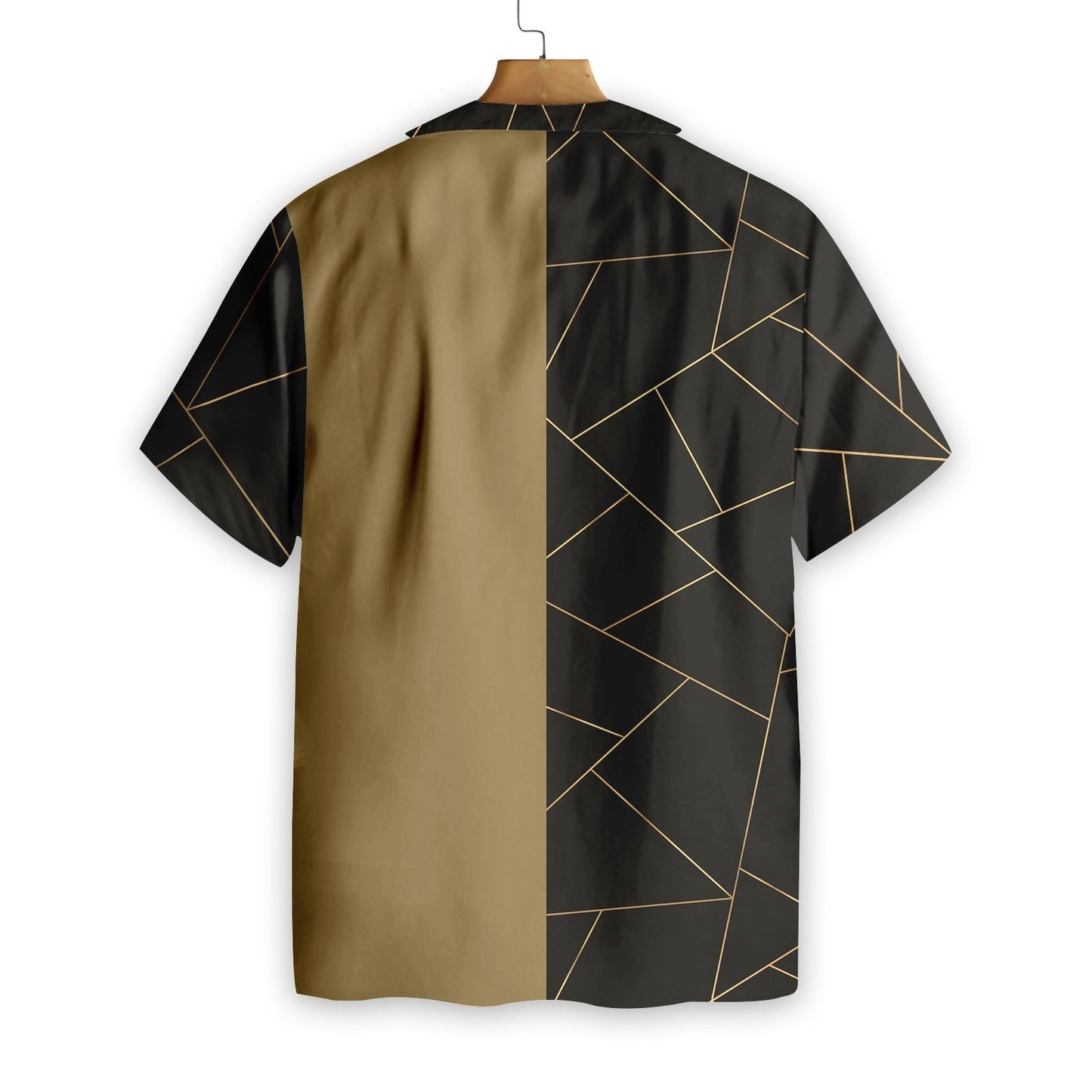 Dearadh Vintage Golden Bitcoin Cryptocurrency Léine Haváís, Hwaiian Do Bronntanais