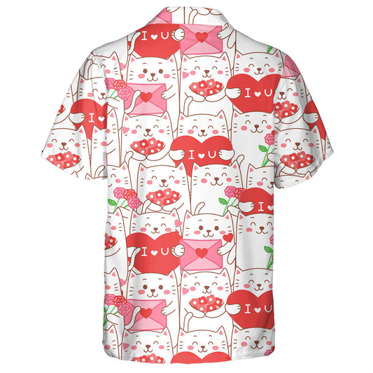 Cartún Cat gleoite Do Léine Haváís Lá Vailintín, Bronntanas Léine Haváí, Bronntanas Nollag