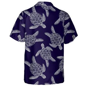 Colorful Turtle With Hand Drawn Illustrations Hawaiian Shirt,Hawaiian Shirt Gift, Christmas Gift