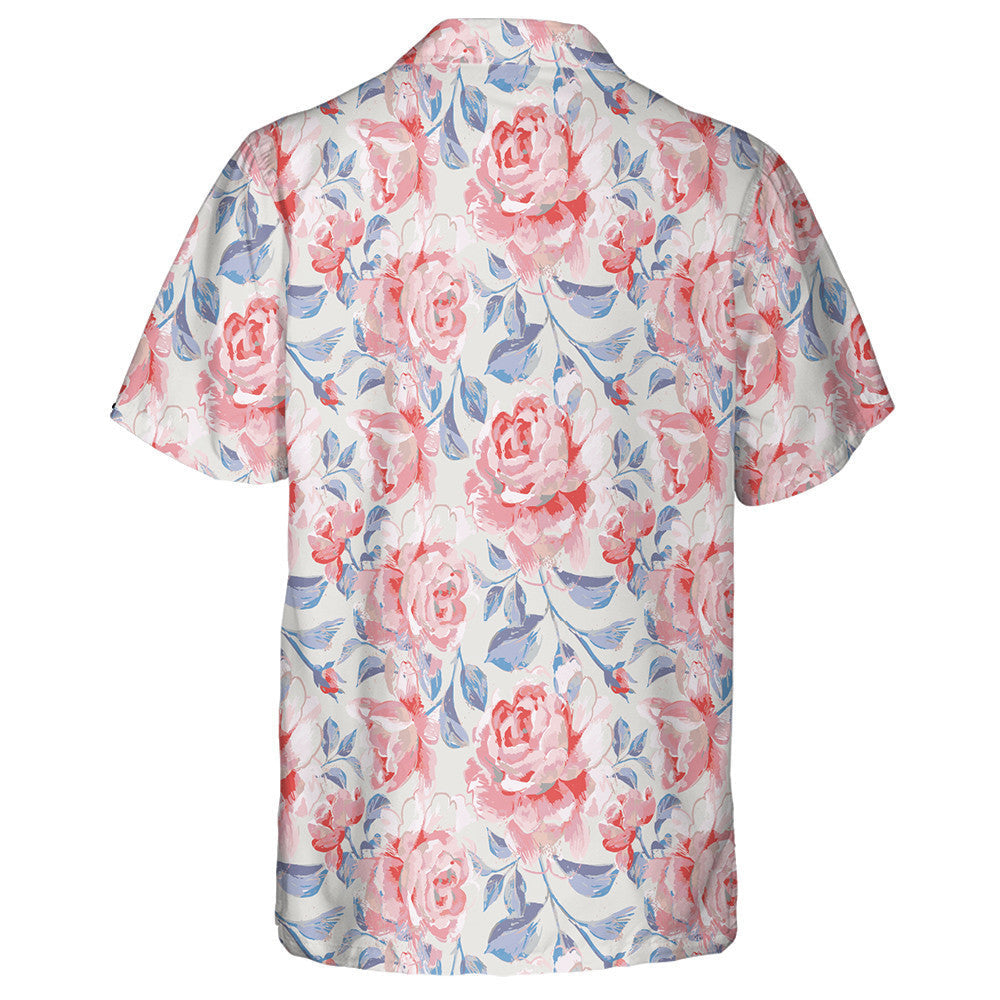 Patrún Péinteála Le Rósanna Bachlóga Bláthanna Agus Duilleoga Léine Haváís, Bronntanas Léine Haváíais, Bronntanas Nollag