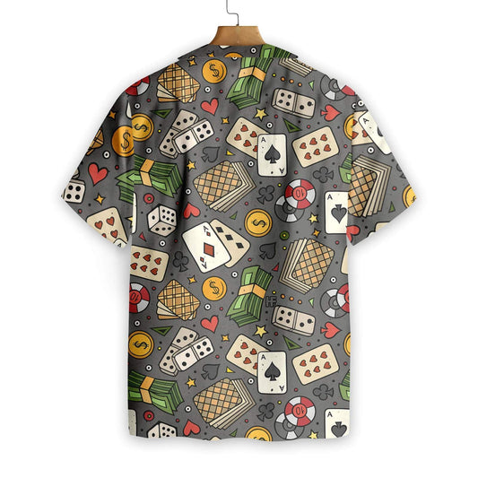Relax And Play Poker Seamless Design Hawaiian Shirt,Hawaiian Shirt Gift, Christmas Gift