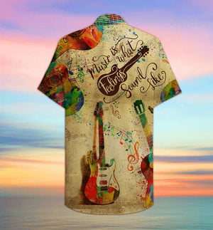 My Guitar Can Sing Colorful Guitar Christmas Hawaiian Shirt, Hawaiian Shirt Gift, Christmas Gift