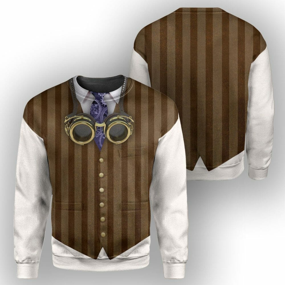Éadaí Steampunk - Éadaí Cochaillín Tléine Clóbhuailte Léine 3D