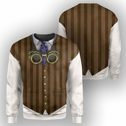 Éadaí Steampunk - Éadaí Cochaillín Tléine Clóbhuailte Léine 3D