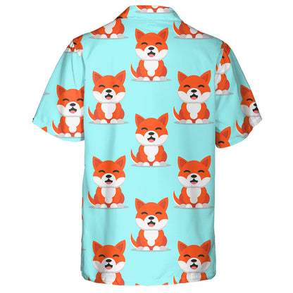 Cúlra Scoite Madra Inu Ealaín Órga Shiba Léine Haváís, Bronntanas Léine Haváíais, Bronntanas Nollag