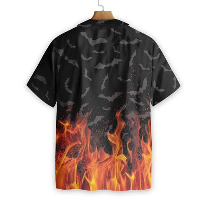 Brave And Strong Halloween Firefighter Design Hawaiian Shirt, Hawaiian For Gift