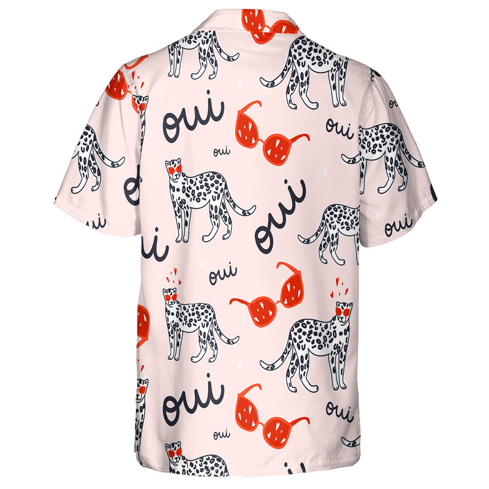 Modern Funny Leopards And Sunglasses Design Hawaiian Shirt,Hawaiian Shirt Gift, Christmas Gift