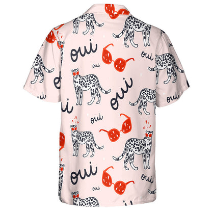 Modern Funny Leopards And Sunglasses Design Hawaiian Shirt,Hawaiian Shirt Gift, Christmas Gift