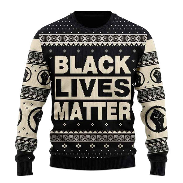 Tá Black Lives Matter Christmas Geansaí Gránna,Bronntanas Nollag,Bronntanas Nollag 2022