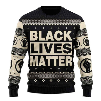 Tá Black Lives Matter Christmas Geansaí Gránna,Bronntanas Nollag,Bronntanas Nollag 2022