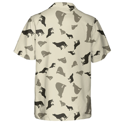 Silhouettes Of Howling Mac Tíre Ar Chúlra Donn Léine Haváís, Bronntanas Léine Haváís, Bronntanas Nollag