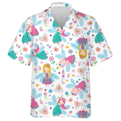 Theme Mystical Fairy Butterfly With Flowers Hawaiian Shirt,Hawaiian Shirt Gift, Christmas Gift