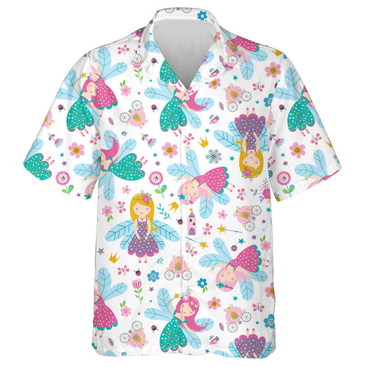 Theme Mystical Fairy Butterfly With Flowers Hawaiian Shirt,Hawaiian Shirt Gift, Christmas Gift