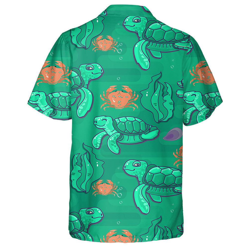 Turtar Glas Cartún Sa Léine Haváís Faoi Uisce, Haváise Le Bronntanas