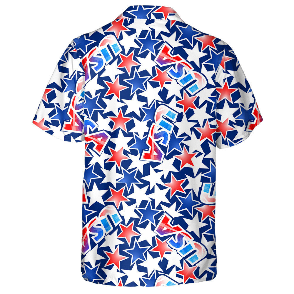 Dathanna Traidisiúnta Bratach SAM le Réaltaí Agus Stripes Léine Haváís, Bronntanas Léine Haváíais, Bronntanas Nollag