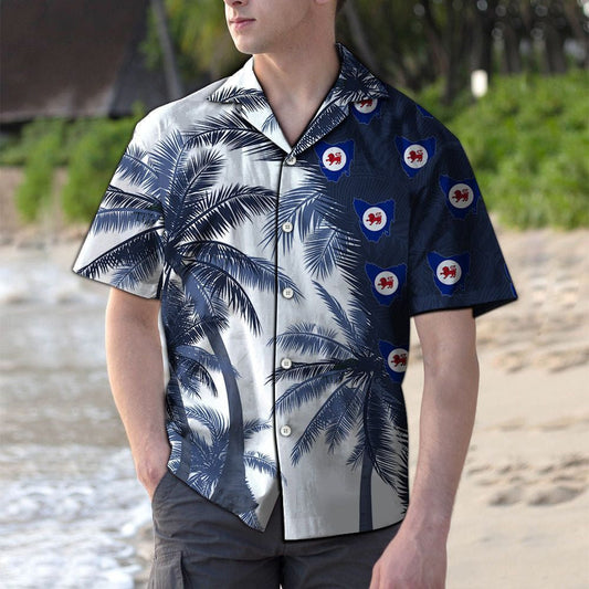 Tasmania Flag With Coconut Trees Hawaiian Shirt,Hawaiian Shirt Gift, Christmas Gift