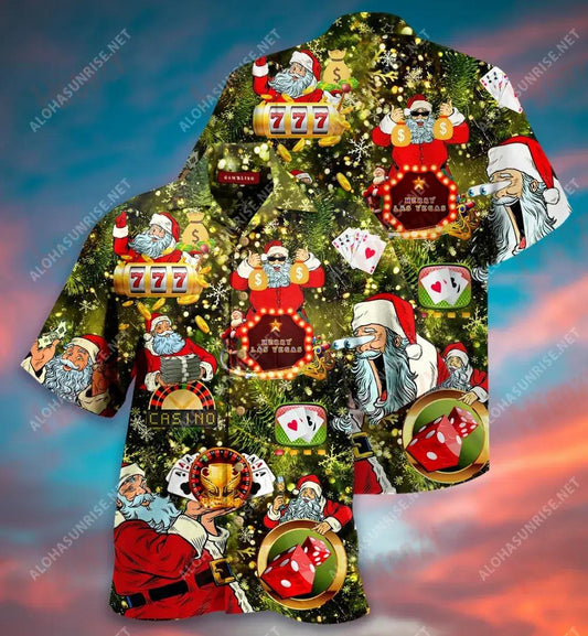 Cé É Is Fear Cearrbhachais Daidí na Nollag Léine Gearr Muinchille Ghearr Léinte haváíais Léinte Haváís Saincheaptha Léinte haváíais, Bronntanas Léine Haváís, Bronntanas Nollag