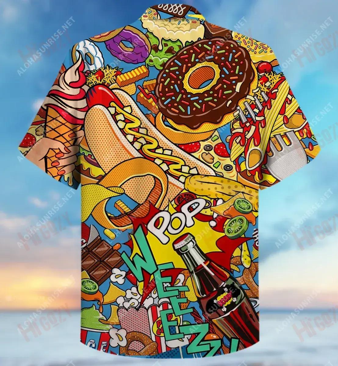 I Don'T Like Food, I Love It Unisex Hawaiian Shirt Summer Short Sleeve Best Hawaiian Shirts Hawaiian Shirts For Men, Hawaiian Shirt Gift, Christmas Gift