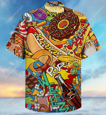 I Don'T Like Food, I Love It Unisex Hawaiian Shirt Summer Short Sleeve Best Hawaiian Shirts Hawaiian Shirts For Men, Hawaiian Shirt Gift, Christmas Gift