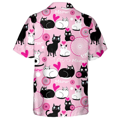 Beautiful Ornament With Cats For Valentine's Day Hawaiian Shirt, Hawaiian Shirt Gift, Christmas Gift