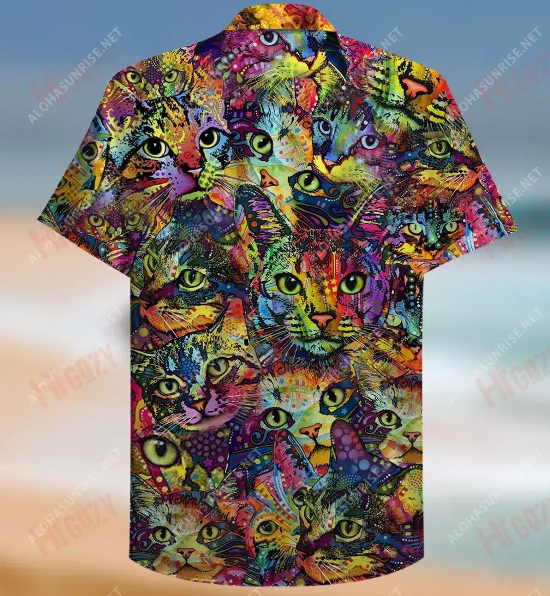 Is Duine Cat Mé Unisex Léine Ghearr Haváís Laethanta Saoire Léinte haváíais Léinte Crazy Léinte Crazy Haváí, Bronntanas Léine Haváíais, Bronntanas Nollag