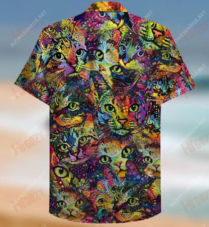 Is Duine Cat Mé Unisex Léine Ghearr Haváís Laethanta Saoire Léinte haváíais Léinte Crazy Léinte Crazy Haváí, Bronntanas Léine Haváíais, Bronntanas Nollag